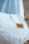 Preview: Baby Federwiege Komplett Set in blau