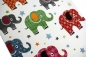 Preview: Kinderteppich bunte Elefanten Multicolour