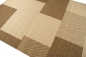 Preview: Teppich Sisal Optik Karo Design Braun Beige