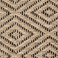 Preview: In- und Outdoorteppich mit Rautenmuster beige/schwarz