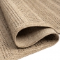 Preview: Outdoorteppich in Sisal-Optik mit gestreiftem Muster beige/braun