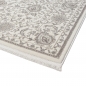 Preview: Eleganter Wohnzimmerteppich mit floralem Orientmuster in Beige