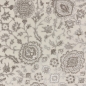 Preview: Eleganter Wohnzimmerteppich mit floralem Orientmuster in Beige