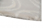 Preview: Designer Teppich mit Glitzergarn Wollteppich mit Karo Muster in Creme Beige Grau