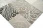 Preview: Designer Teppich mit Glitzergarn Wollteppich mit Karo Muster in Creme Beige Grau