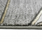 Preview: Designer Teppich Muster in grau gold