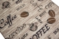 Preview: Teppich mit Schriftzug Coffee Cappuccino