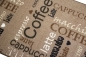 Preview: Teppich mit Schriftzug Coffee Cappuccino