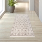 Preview: Eleganter Wohnzimmerteppich mit floralem Orientmuster in Beige