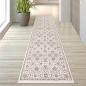 Preview: Eleganter Wohnzimmerteppich mit floralem Orientmuster in Beige