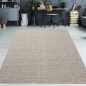 Preview: Elegant handgewobener Wollteppich in beige