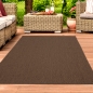 Preview: Einfarbiger Läuferteppich Sisal für In- & Outdoor in braun