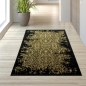 Preview: Designerteppich Ornamente in schwarz gold