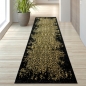 Preview: Designerteppich Ornamente in schwarz gold