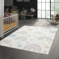 Preview: Kinderzimmer Teppich weicher Flor pastellfarbene Details