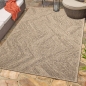 Preview: Outdoorteppich mit Zick-Zack-Muster beige/braun