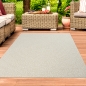 Preview: Outdoor-Teppich Terassenteppich mit Kreismuster langlebig und leicht -- beige-braun