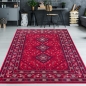 Preview: Orientalischer Teppich in rotem Blumen Muster