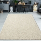 Preview: Wohnzimmer Shaggy Teppich | kuschlig warm & weich | in creme