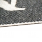 Preview: Teppich Sisal City Schwarz Weiss