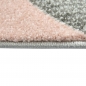 Preview: Designer Teppich mit Tropfen Muster in Rosa Grau Beige