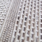 Preview: In- & Outdoor Teppich Sisal Optik Rautenmuster – beigefarben