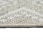 Preview: In- & Outdoor Teppich Sisal Optik Rautenmuster – beigefarben