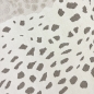 Preview: Weicher Kinderzimmer-Teppich mit 3d Leoparden muster in creme grau