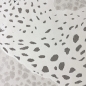 Preview: Weicher Kinderzimmer-Teppich mit 3d Leoparden muster in creme grau