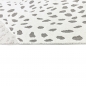 Preview: Weicher Kinderzimmer-Teppich mit 3d Leoparden muster in creme grau