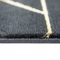 Preview: Teppich modern geometrisches Muster in schwarz gold