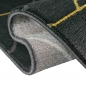 Preview: Teppich modern geometrisches Muster in schwarz gold