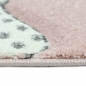 Preview: Kinderteppich Herze Mädchen in rosa creme grau