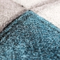 Preview: Teppich modern abstrakt in blau grau schwarz