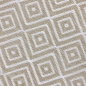 Preview: Kunststoff-Teppich mit Rautenmuster | Outdoorteppich in beige