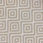 Preview: Kunststoff-Teppich mit Rautenmuster | Outdoorteppich in beige