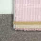 Preview: Moderner Teppich Pastell Farben in Karo Muster Pink Creme Braun