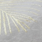 Preview: Designer Teppich mit Palmzweige grau gold