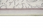 Preview: Print Teppich waschbar mit Blumen in Lila Creme Beige