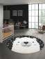 Preview: Kinderzimmer 3D Optik Alpaka creme grau schwarz