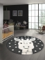 Preview: Kinderzimmer 3D Optik Giraffe creme grau schwarz