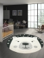 Preview: Kinderzimmer 3D Optik Eisbär creme grau schwarz