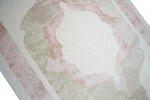 Preview: Designer Teppich mit Ornamenten in Pink Creme Beige