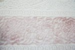 Preview: Designer Teppich mit Ornamenten in Pink Creme Beige