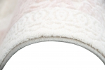 Preview: Designer Teppich mit Ornamenten in Pink Creme Beige