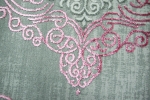 Preview: Designer Teppich Orientteppich in Grau Silber Rosa