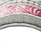 Preview: Designer Teppich Orientteppich in Grau Silber Rosa