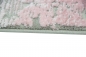 Preview: Designer Teppich mit Fransen Creme Beige Rosa