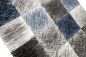 Preview: Designer Teppich in Blau Grau Schwarz