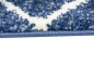 Preview: Designer Teppich mit Ornamente in Blau Creme